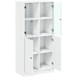  Visoka komoda s vratima bijela 68x37x142 cm konstruirano drvo | shoptok.hr