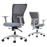 Hanah home Set 2 kancelarijske stolice Lumbar 108 Grey | ePonuda.com