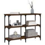  Konzolni stol boja smeđeg hrasta 100x29x75 cm konstruirano drvo | shoptok.hr
