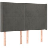  LED uzglavlje tamnosivo 147x16x118/128 cm baršunasto | Eponuda.com