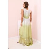 Kesi Włoski Women's viscose dress with embroidery olive | shoptok.hr