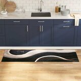 vidaXL Kuhinjski Mat Other Valoviti uzorak 60 x 180 cm Baršun Cijene