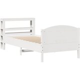 vidaXL Okvir kreveta bez madraca bijeli 90 x 190 cm masivna borovina | shoptok.hr