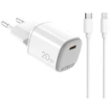 Kućni punjač 20W GaN + USB-C na Lightning kabl ( UPTC1USBC20WCTL )