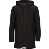 Only & Sons Parke ONSHALL HOOD SOFTSHELL PARKA Črna