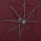  Vrtni suncobran s 4 razine i stupom 250 x 250 cm bordo | Eponuda.com