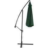  Vrtni suncobran s podesivim nagibom 350 x 250cm - zeleni Slike