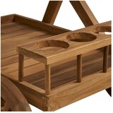 House Nordic Servirni voziček na kolesih iz masivnega lesa 50x86 cm Pasaku – | Shoptok.si