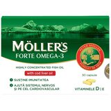 MÖLLER'S Moller's Omega-3 kapsule Forte, 30 komada Cene