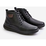 EVENTO PE1 Men's Insulated Zippered Lace-Up Boots Black Hlimena | Eponuda.ba