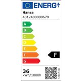Hansa Stropna LED-svetilka, 41 W, višina 46 mm, svetlo siva | Shoptok.si