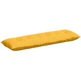 vidaXL Poglavni vzglavnik Svetlo rumena 160 x 50 cm Žametna tkanina, (5000278098) | Shoptok.si