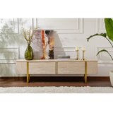 Hanah home TV polica Serenity Travertine Gold | ePonuda.com