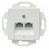 poklopac UMJ sa 2 RJ-45 kat. 6A (P/N J00020A0508), prenosi 10Gigabit Ethernet