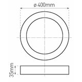  LED plafonsko svetlo FENIX LED/32W/230V 3800K preč. 40 cm | Eponuda.com