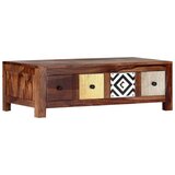 vidaXL Klubska mizica 90x50x30 cm trden palisander Cene