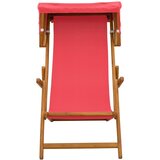  Ležaljka 2 pcs 3 Pozicija Čvrsto drvo eukaliptusa Crvena - Crvena 2x stolica | shoptok.hr