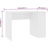 Radni stol bijeli 110 x 60 x 73 cm od iverice | shoptok.hr