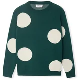 Compania Fantastica Puloverji COMPAÑIA FANTÁSTICA Knit 10284 - Polka Dots Bela