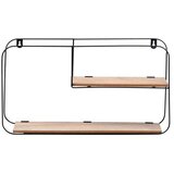  Trends4You stenska polica v LOFT slogu – kovina/MDF, 2 nivoja, 52 × 10,5 × 29 cm | Shoptok.si