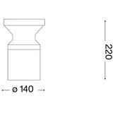 Ideal Lux - Spoljašnja lampa TORRE 1xE27/15W/230V 22 cm IP65 braon | Eponuda.com