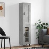 The Living Store Visoka omara betonsko siva 34,5x34x180 cm inženirski les - Visoka Omarica, (21657489) | Shoptok.si