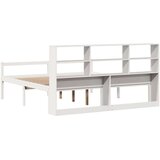 vidaXL Knjižna postelja brez vzmetnice bela 180x200 cm trdna borovina | Shoptok.si