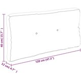  Blazina za kavč iz palet mornarsko modra 120x40x12 cm | Shoptok.si