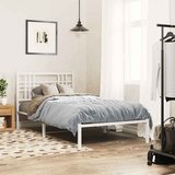  Metalno zamjensko uzglavlje bijelo 100 cm | shoptok.hr