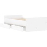 Okvir kreveta s ladicama bez madraca bijeli 90x190 cm | shoptok.hr