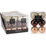  BOŽIĆNE KUGLE 8CM SET 6/1 AMBER | Eponuda.ba