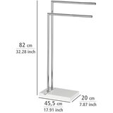 Wenko 20487100 - Stalak za peškire NOBLE 45,5x82 cm sjajni hrom/bela | Eponuda.com