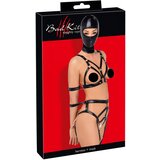 Bad Kitty Harness Strap Set with 4 Arm Cuffs & Mask 2480492 Black L | Shoptok.si