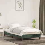 vidaXL Posteljni okvir temno zelen 90x200 cm žamet Cene