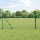 vidaXL Varjena Žična Ograja s 13 Stebrički Zelena 1.2x50 m Jeklo Cene
