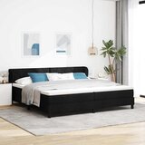  s opruga kutije s uzglavljem Crna 200 x 200 cm tkanina | shoptok.hr