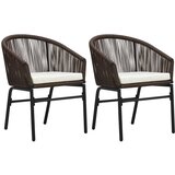  3-dijelni vrtni blagovaonski set smeđi | Eponuda.com