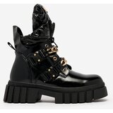 Resti Women's black boots with Ebidef chains | Shoptok.si