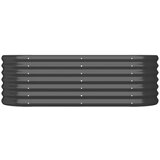  Povišena vrtna gredica od čelika 114 x 40 x 36 cm antracit | shoptok.hr