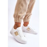 Boto Classic Sports Shoes White and Gold Follow Me | Shoptok.si