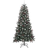 vidaXL Umjetno božićno drvce s stalakom Zelena 129,5 x 129,5 x 240 cm | shoptok.hr