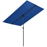 vidaXL Zunanji senčnik z aluminijastim drogom 2x1,5 m sinje moder Cene