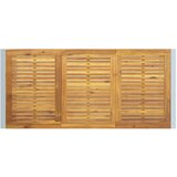 Vanjski Stol za Jelo Sivi 180x90x75 cm Čelik i Drvo Akacija | shoptok.hr