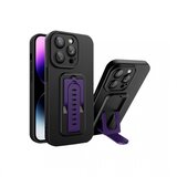  futrola camera glass sa drzacem za samsung A146 galaxy A14 5G crna sa ljubicastim Cene