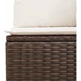  Sjedeća garnitura za vrt 7 pcs 6-Seater Smeđa i krem poliratan | shoptok.hr
