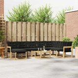  Set vanjskih sofa 9 kom. Bijela i crna | shoptok.hr