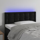  LED uzglavlje crno 100x5x78/88 cm baršunasto | shoptok.hr