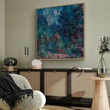  Slika - Claude Monet – La maison de l\'artiste vue du jardin aux roses 60x60 U prirodnom drvenom okviru | shoptok.hr