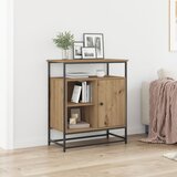 vidaXL Sideboard Umjetni hrast Konstruirano drvo, Metal Srednje Cijene