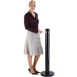 Rubbermaid Stebričasti pepelnik iz aluminija, prostornina 4 l, črne barve, višina 1041 mm | Shoptok.si
